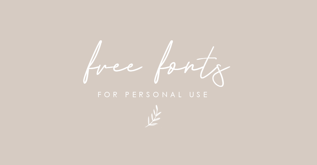 20 Free Personal Fonts to Download