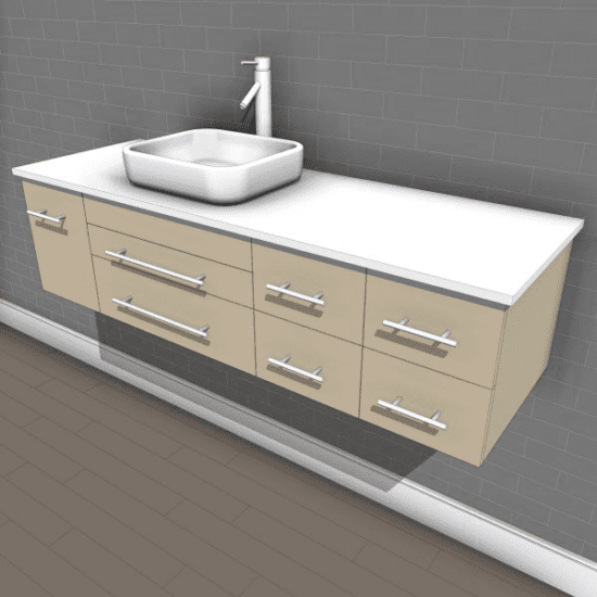 Virtu Single Vanity - Revit Families