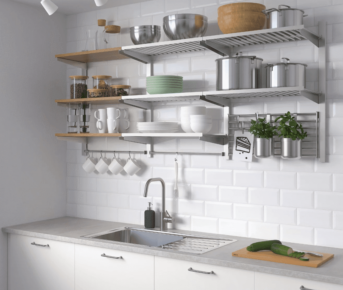 5 Reasons For Using Ikea Shelving Systems in Your Kitchen the