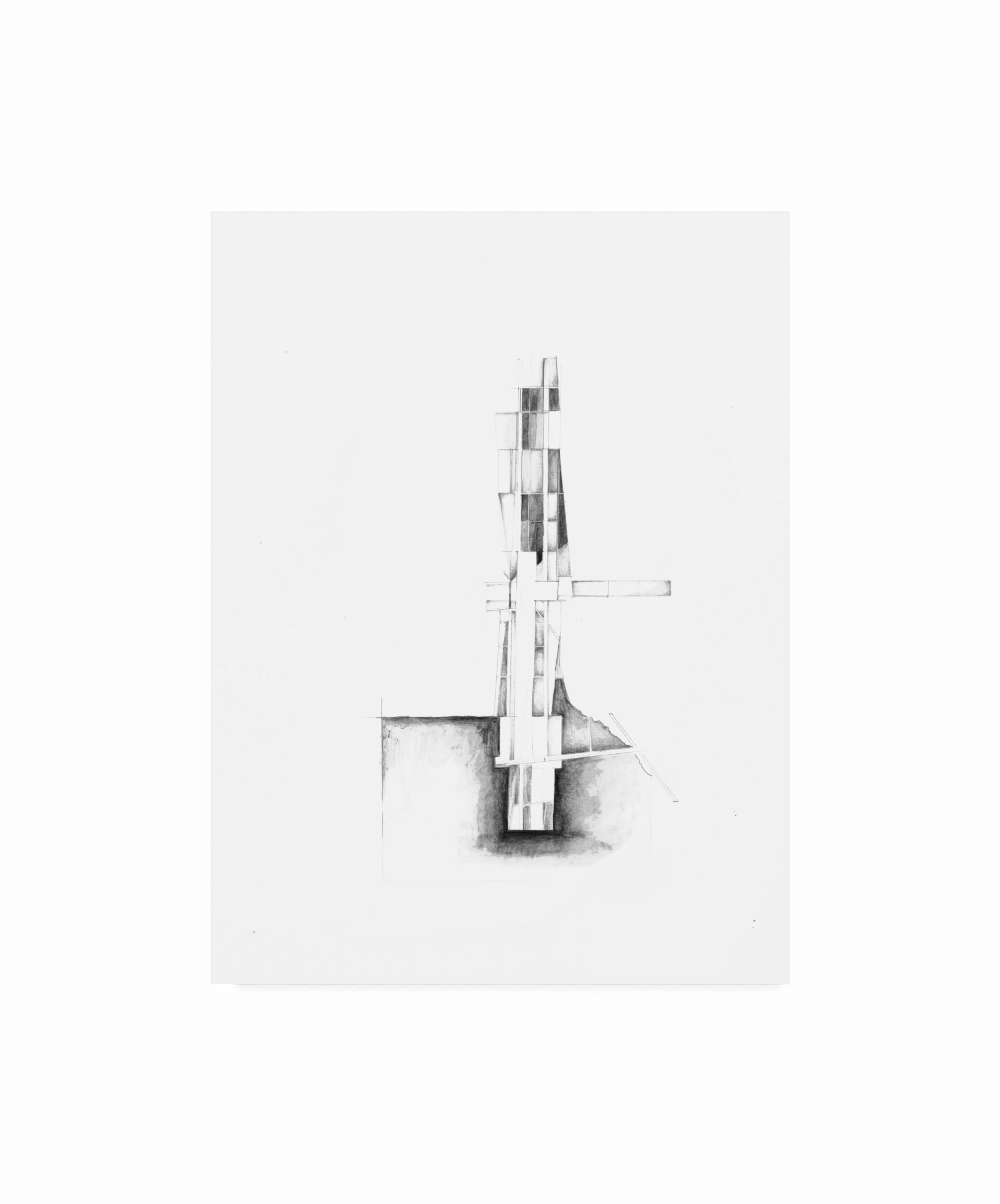 Tower Abstract Drawing, Sketch